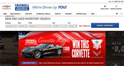 Desktop Screenshot of criswellchevroletofthurmont.com
